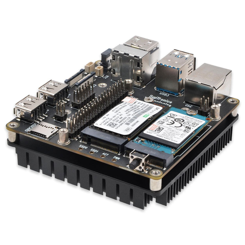 SupTronics X1507 Fanless Dual NVME IO Board for CM5 by SupTronics - The Pi Hut