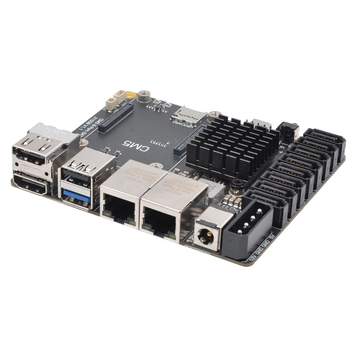 SupTronics X1509 Dual Ethernet 8-Port SATA Carrier for CM5 by SupTronics - The Pi Hut