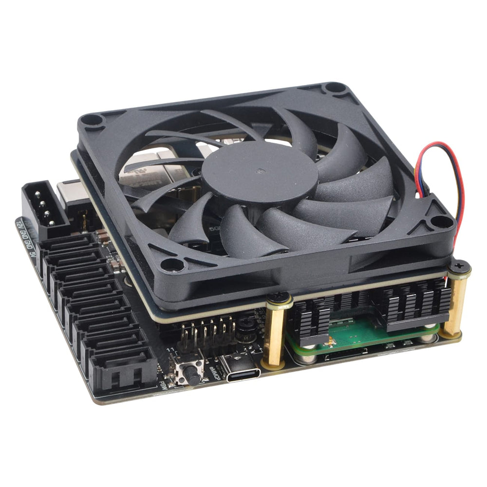 SupTronics X1509 Dual Ethernet 8-Port SATA Carrier for CM5 by SupTronics - The Pi Hut