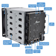 SupTronics XNAS1 NAS Carrier + Enclosure for CM5 by SupTronics - The Pi Hut