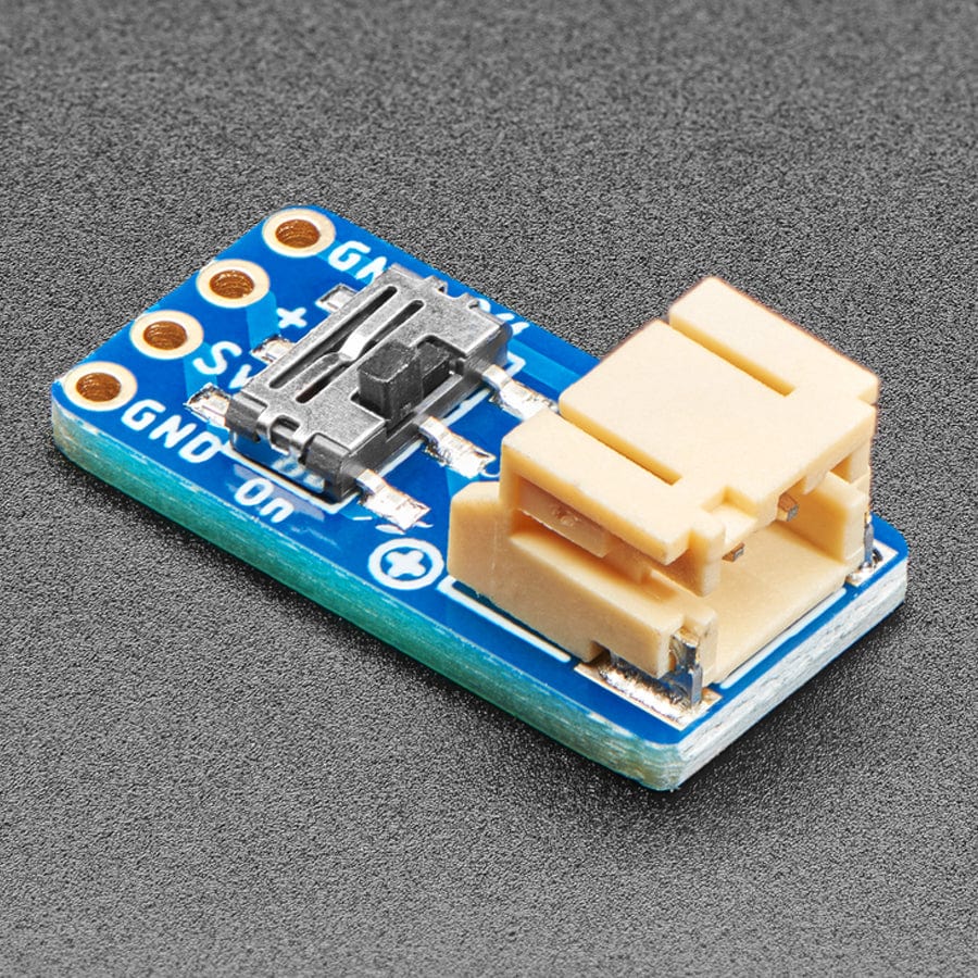 Switched JST-PH 2-Pin SMT Right Angle Breakout Board