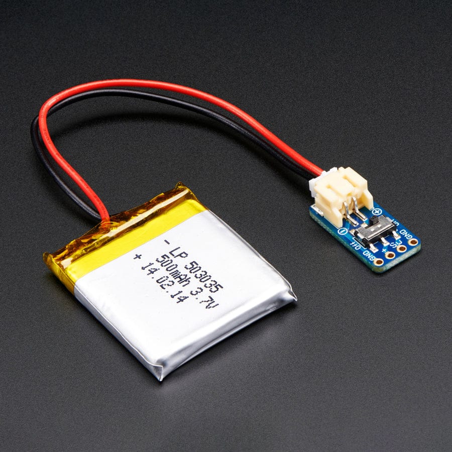 Switched JST-PH 2-Pin SMT Right Angle Breakout Board