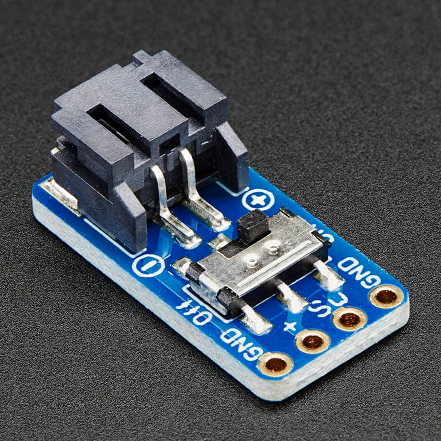 Switched JST-PH 2-Pin SMT Right Angle Breakout Board