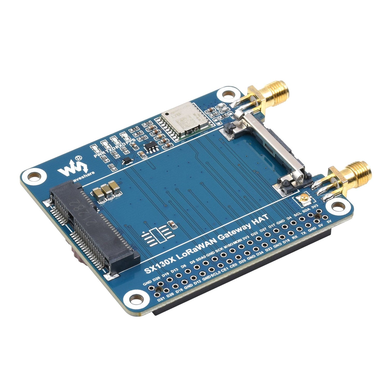 SX1303 868MHz LoRaWAN Gateway HAT for Raspberry Pi by Waveshare - The Pi Hut