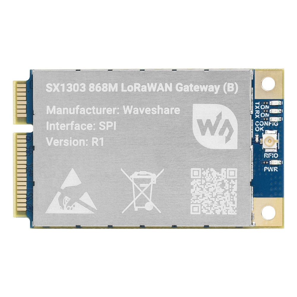 SX1303 868MHz LoRaWAN Gateway HAT for Raspberry Pi by Waveshare - The Pi Hut