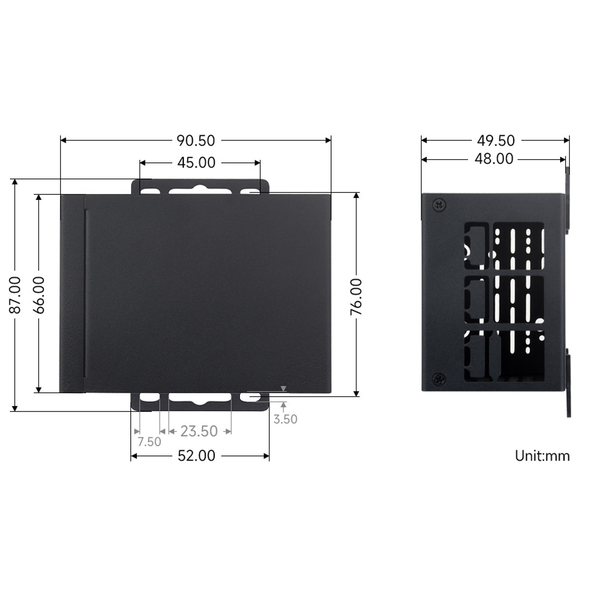 Industrial Grade Metal Case for Raspberry Pi 5