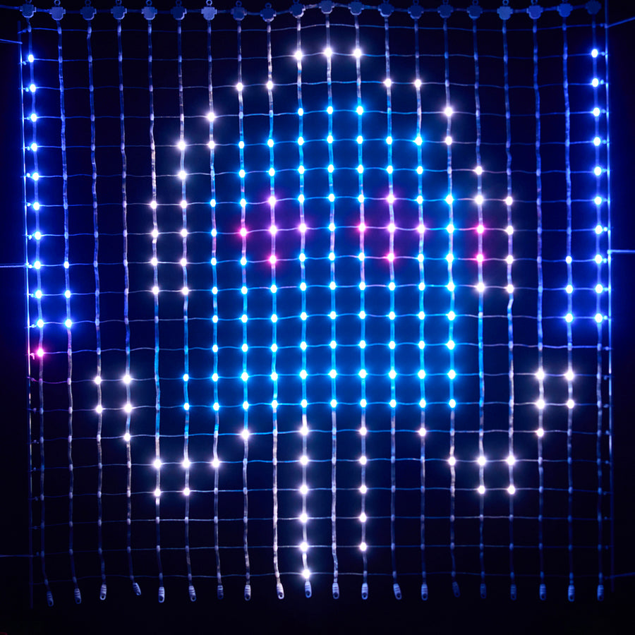 NeoPixel LED Outdoor Netting - 20 x 20 LEDs - 1 x 1 Meter Sizing