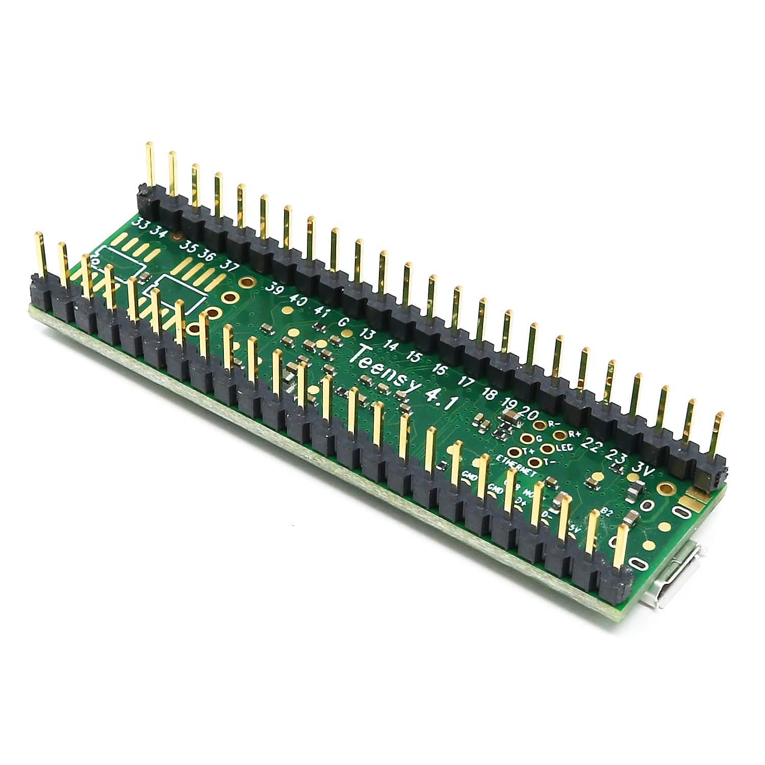 Teensy 4.1 with Ethernet - Assembled Pins - The Pi Hut