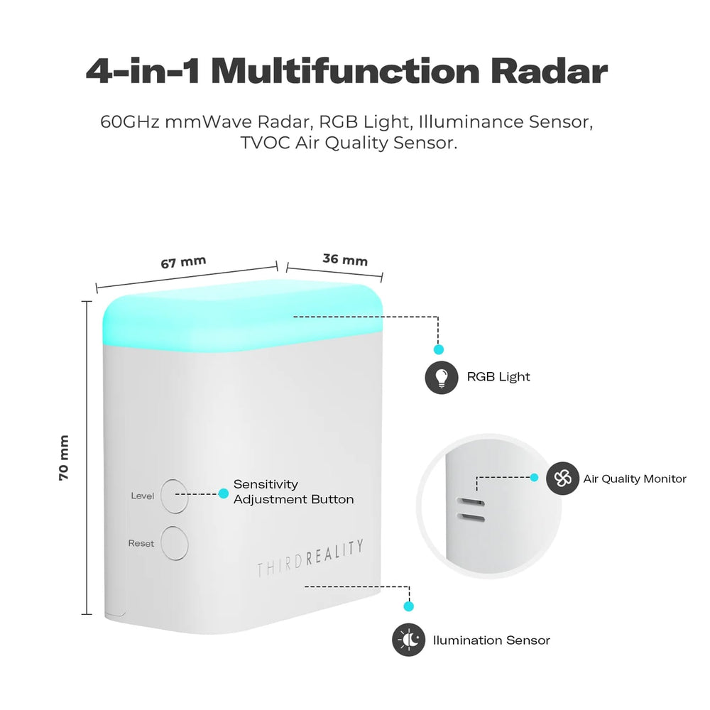 ThirdReality Zigbee Smart Presence Sensor R3 by ThirdReality - The Pi Hut
