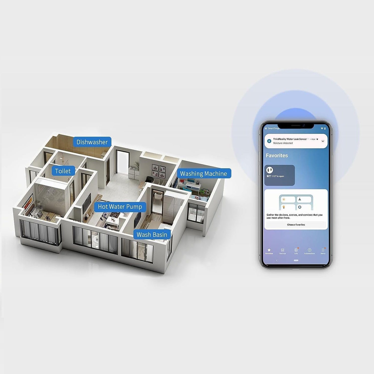 ThirdReality Zigbee Water Leak Sensor by ThirdReality - The Pi Hut