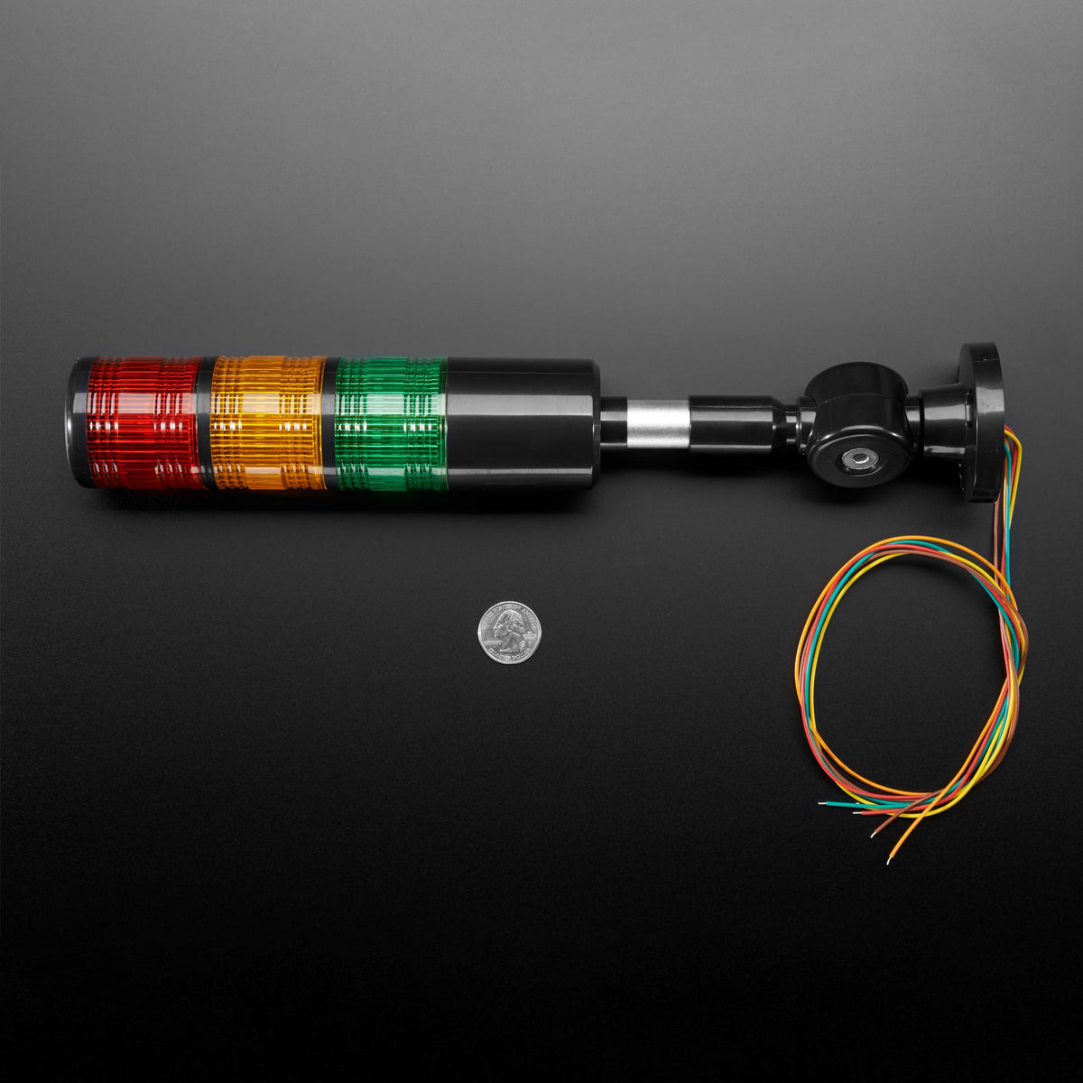 Tower Light - Red Yellow Green Alert Light with Buzzer - 12VDC by Adafruit - The Pi Hut