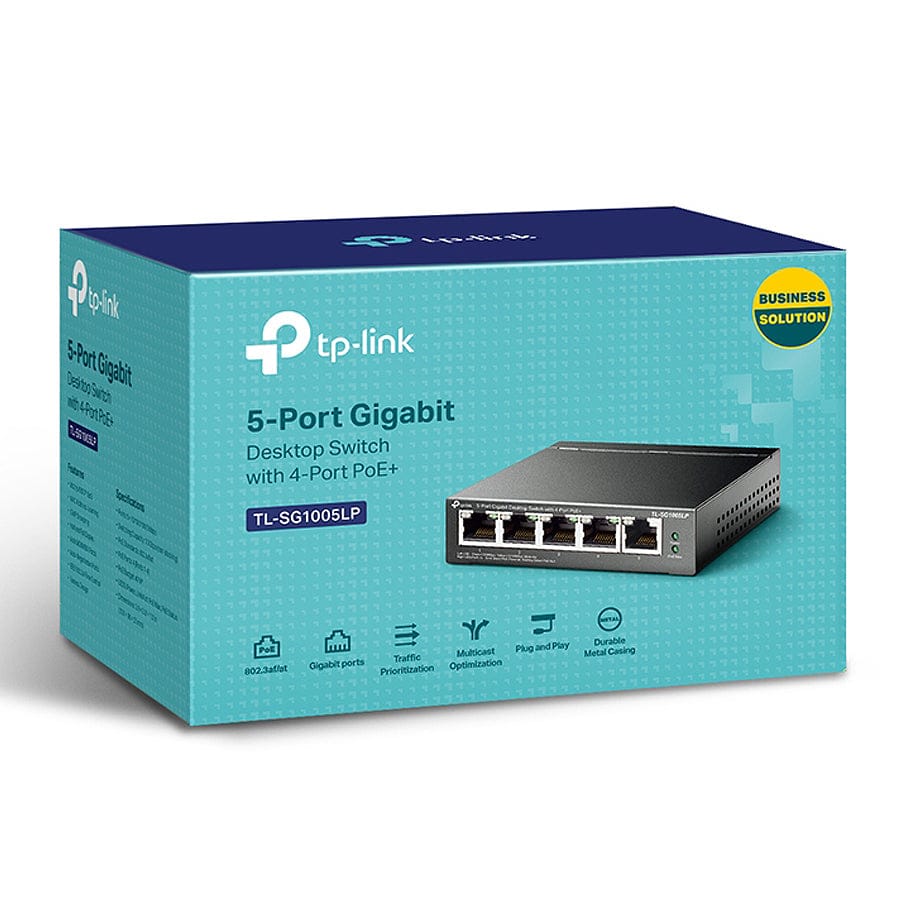TP-Link TL-SG1005LP - 5-Port PoE+ Gigabit Switch by TP-Link - The Pi Hut