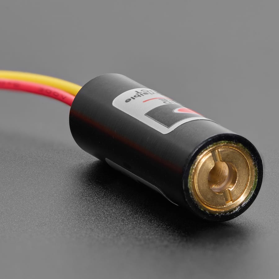 TTL Laser Diode - 5mW 650nm Red - 50KHz Max by Adafruit - The Pi Hut