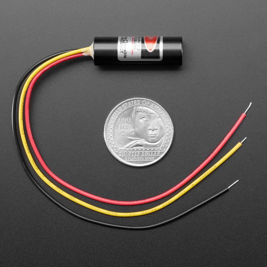 TTL Laser Diode - 5mW 650nm Red - 50KHz Max by Adafruit - The Pi Hut