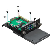 Uctronics 19" 1U Raspberry Pi Rack Mount with SSD Mounting Brackets (Holds 5x RPi) - The Pi Hut