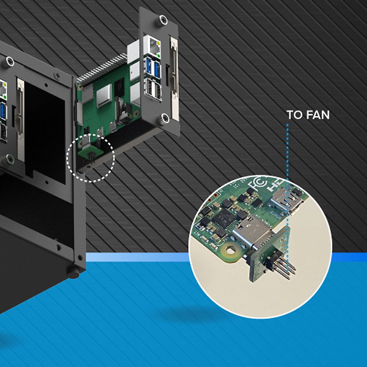 Uctronics Complete Enclosure for Raspberry Pi Clusters V3.0 - The Pi Hut