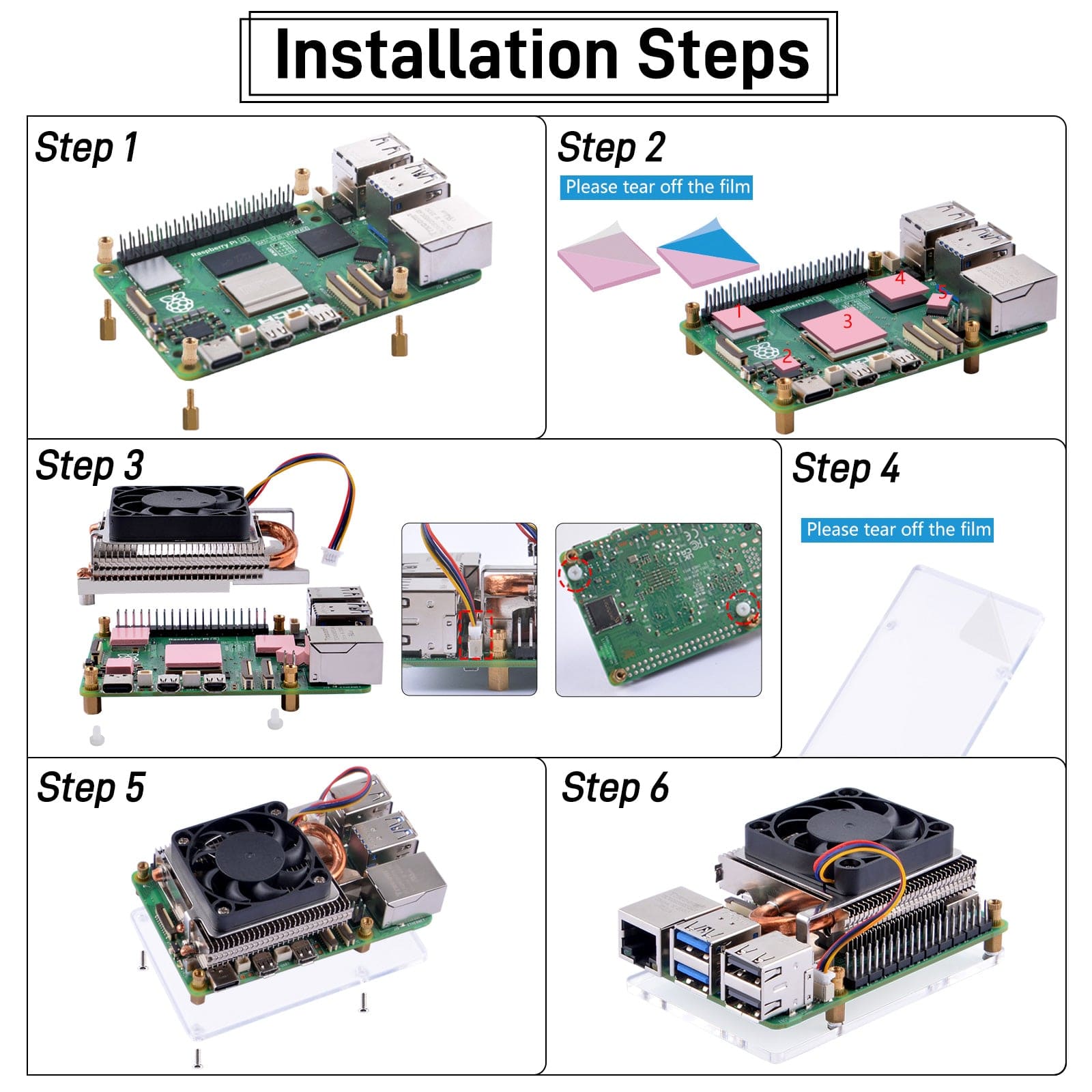 Ultra-thin ICE Tower Cooler for Raspberry Pi 5 - The Pi Hut