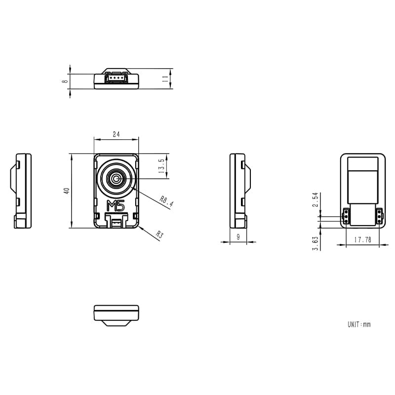 Unit Cam Wi-Fi Camera with Enclosure (OV2640)