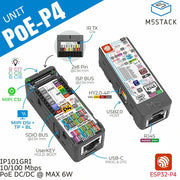 Unit PoE with ESP32-P4 by M5Stack - The Pi Hut