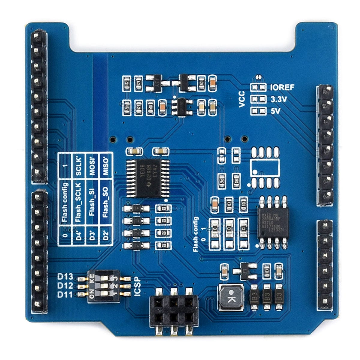 Universal E-Paper Raw Panel Driver Shield (B) for Arduino - The Pi Hut