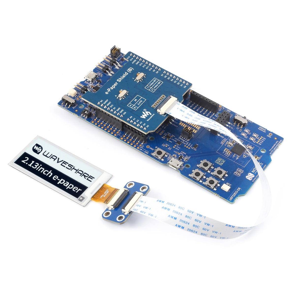 Universal E-Paper Raw Panel Driver Shield (B) for Arduino - The Pi Hut