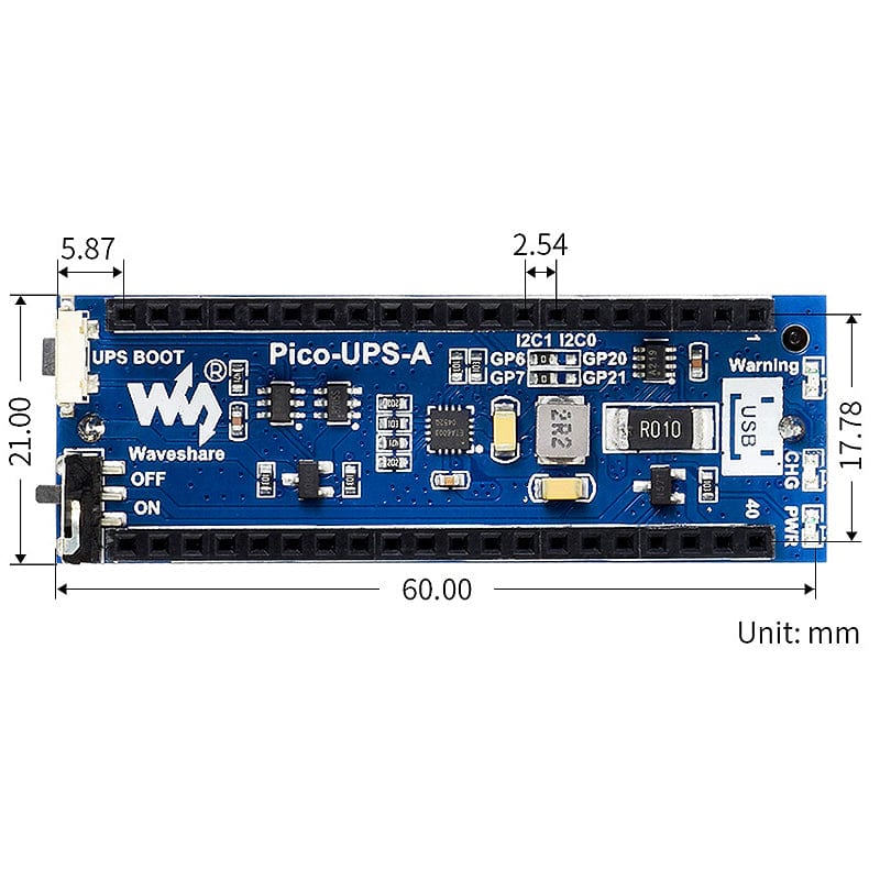 UPS Module for Raspberry Pi Pico (14500) - The Pi Hut