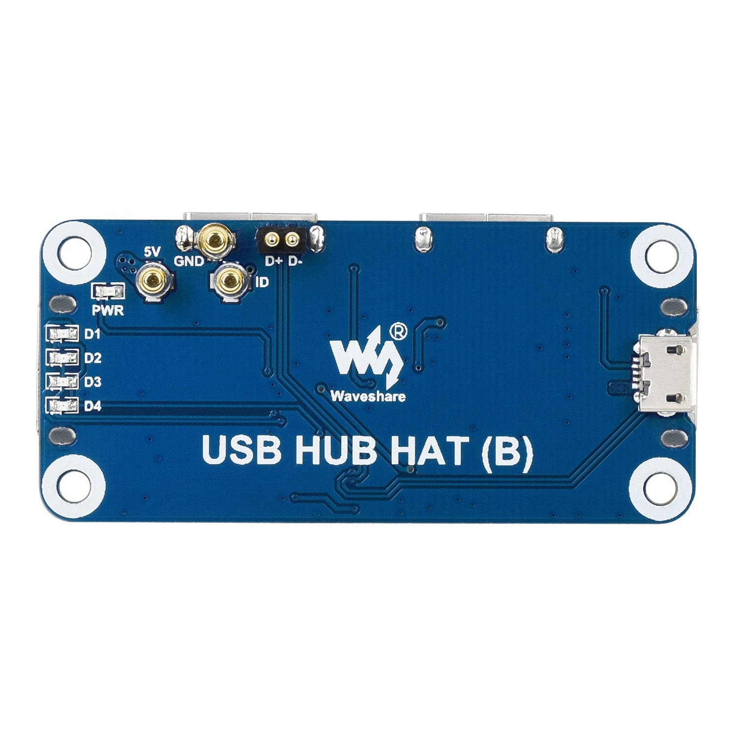 USB 2.0 Hub HAT for Raspberry Pi Zero by Waveshare - The Pi Hut