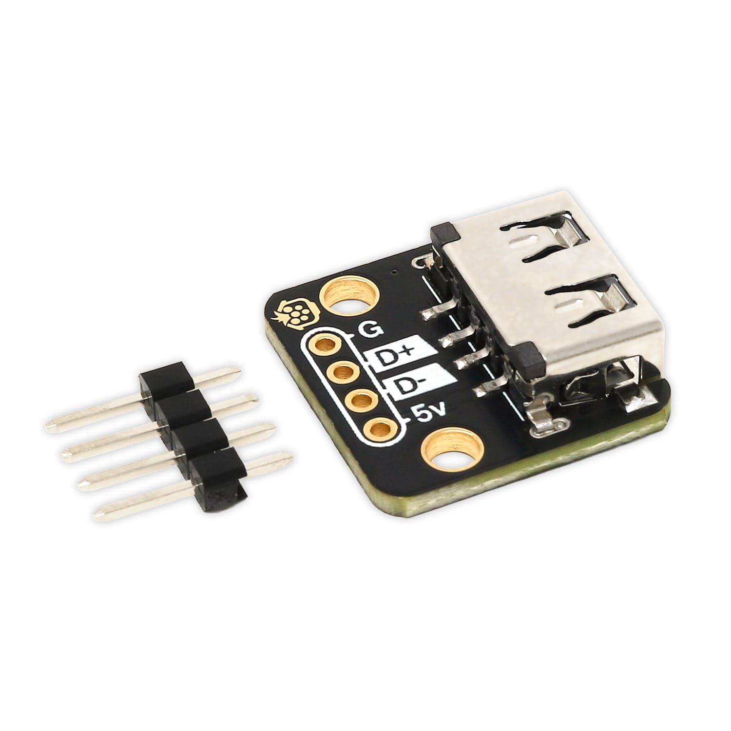 USB-A Breakout - Horizontal by The Pi Hut - The Pi Hut