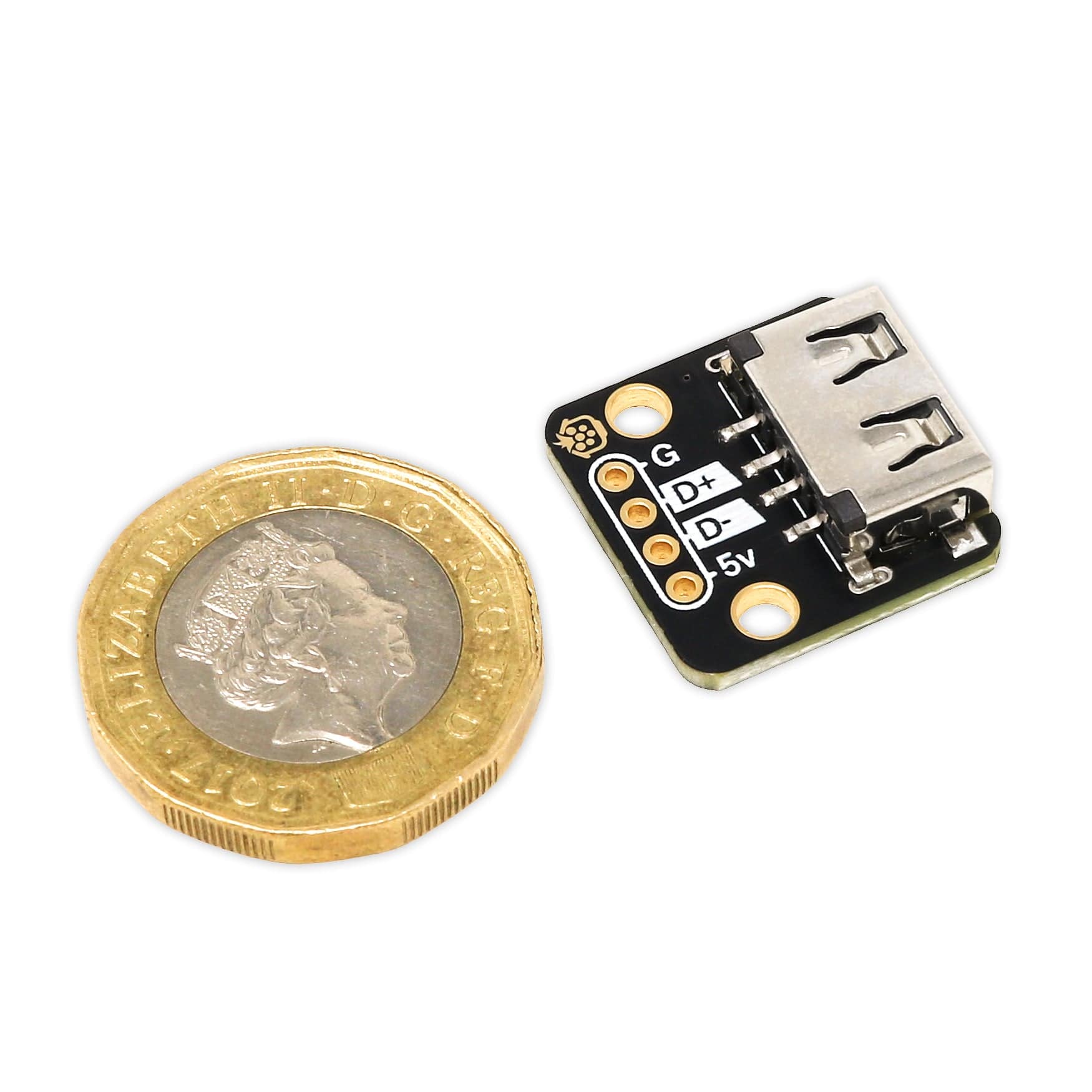 USB-A Breakout - Horizontal by The Pi Hut - The Pi Hut