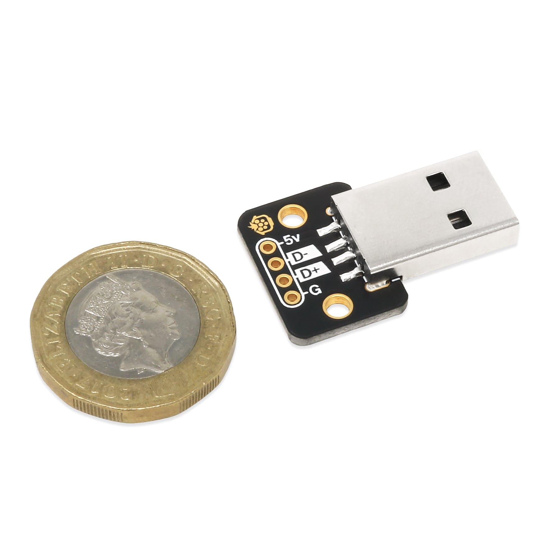 USB-A Male Breakout - Horizontal by The Pi Hut - The Pi Hut