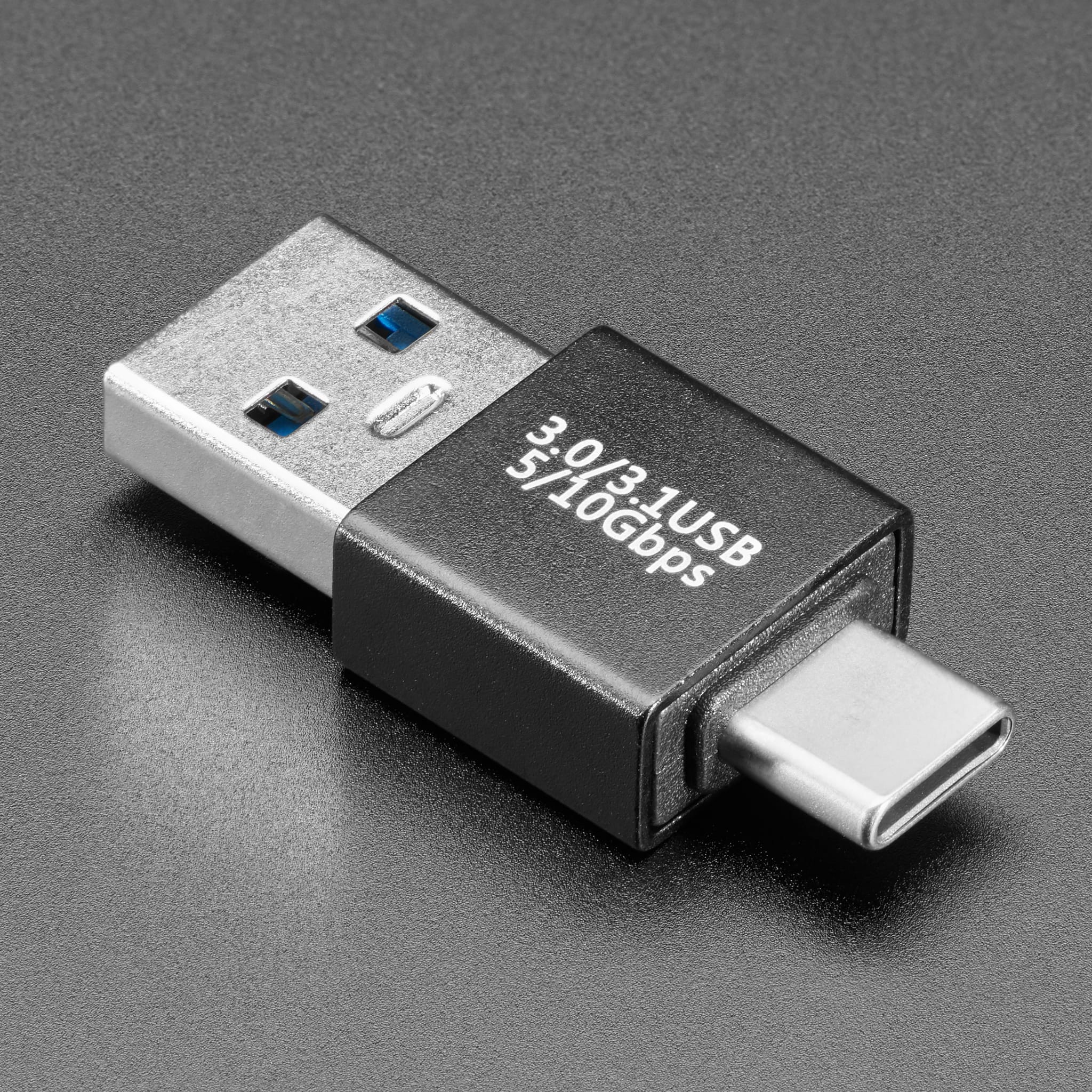 USB-A Plug to USB-C Plug Adapter by Adafruit - The Pi Hut