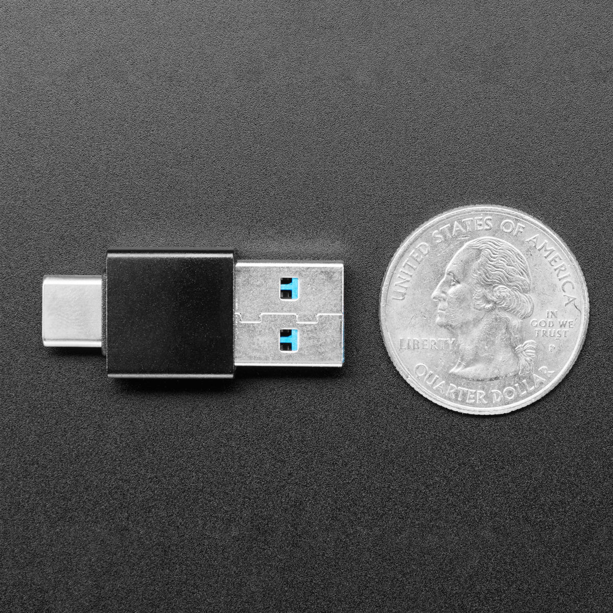 USB-A Plug to USB-C Plug Adapter by Adafruit - The Pi Hut