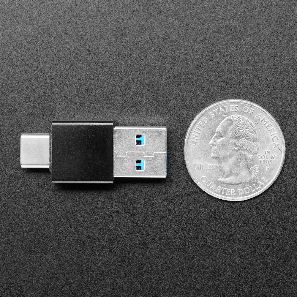 USB-A Plug to USB-C Plug Adapter by Adafruit - The Pi Hut