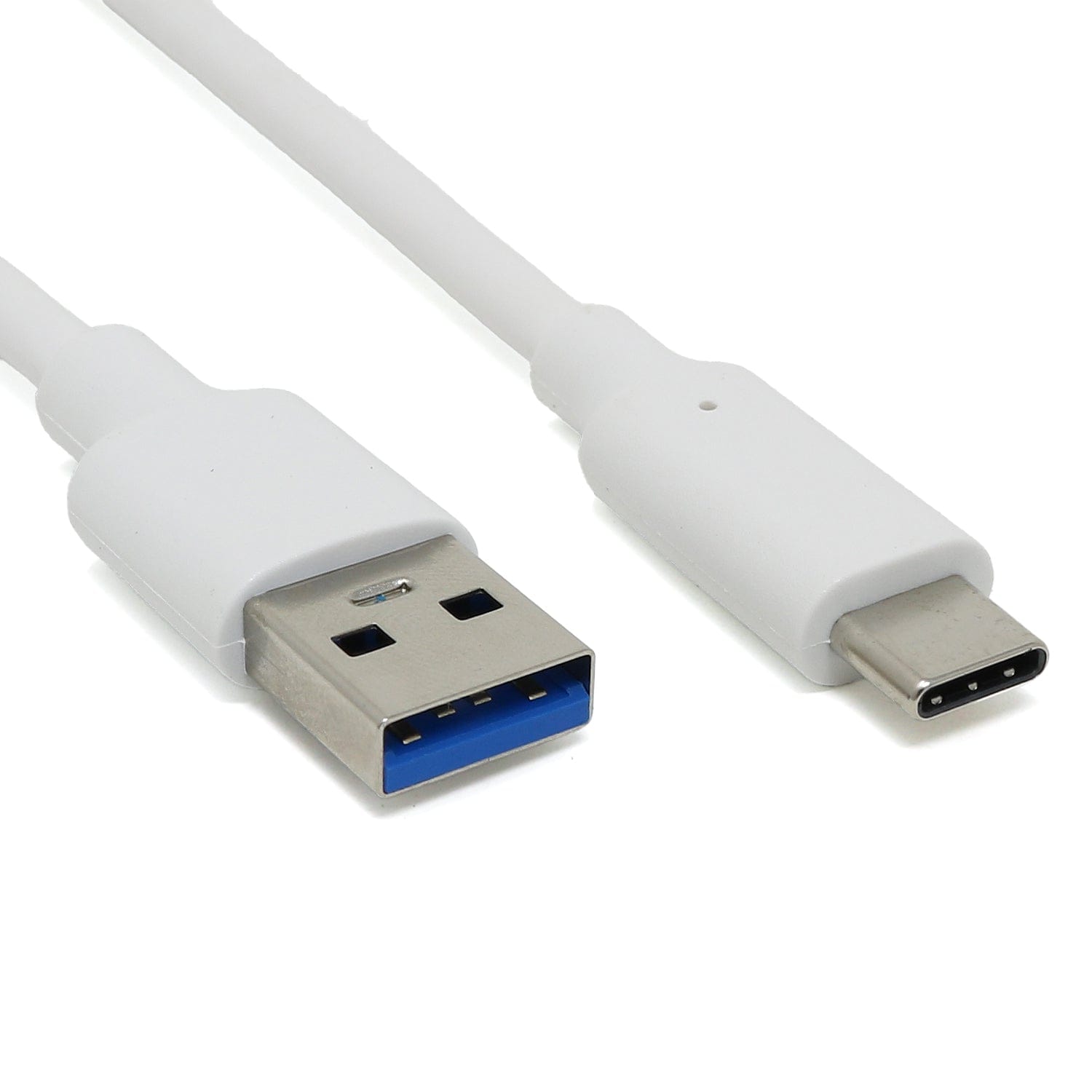 USB-A to USB-C Cable - White - The Pi Hut