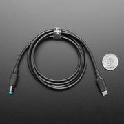 USB-C 3.1 PD to 5.5mm Barrel Jack Cable - 5V 5A 1.2m with E-Mark by Adafruit - The Pi Hut