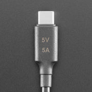 USB-C 3.1 PD to 5.5mm Barrel Jack Cable - 5V 5A 1.2m with E-Mark by Adafruit - The Pi Hut