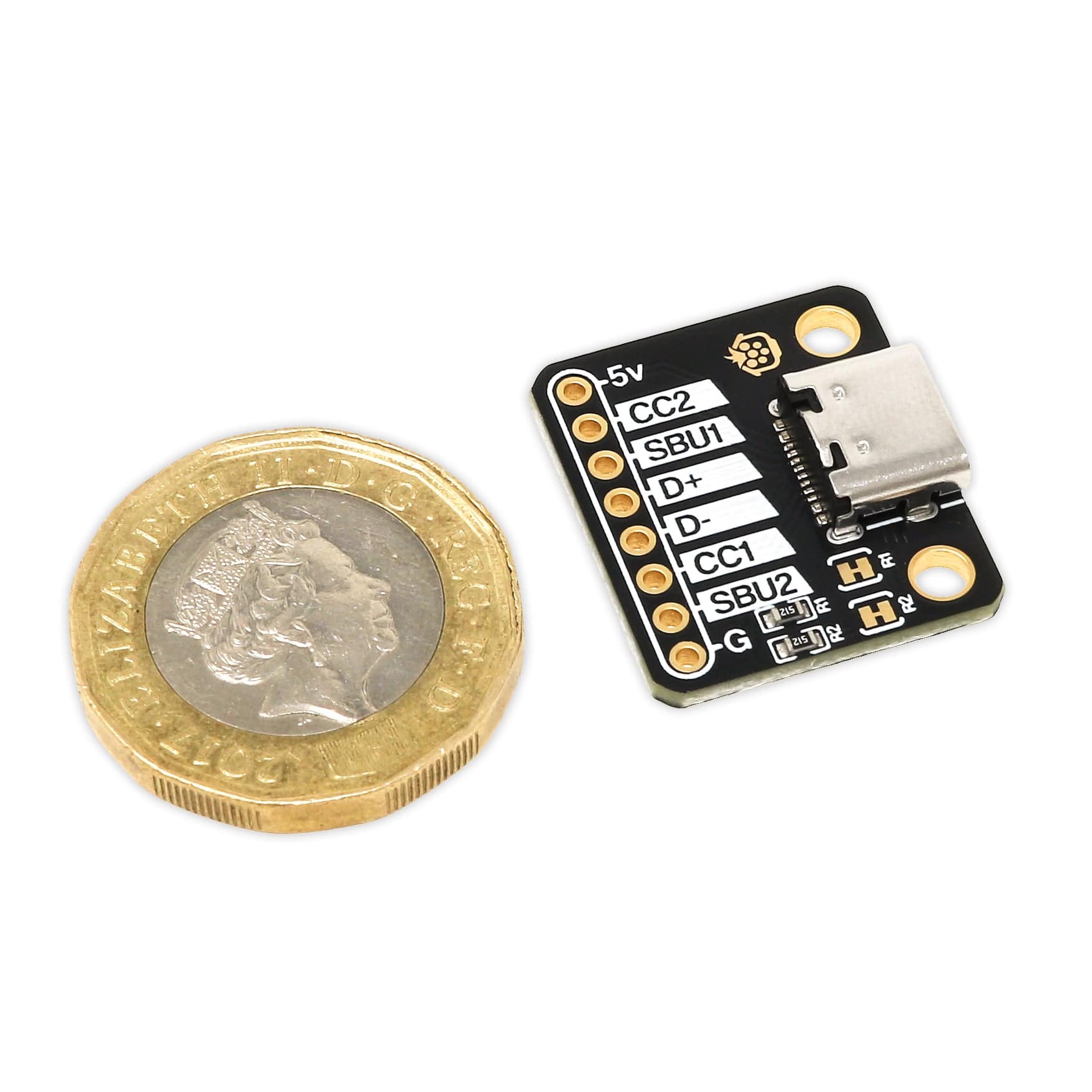USB-C Breakout - Horizontal by The Pi Hut - The Pi Hut