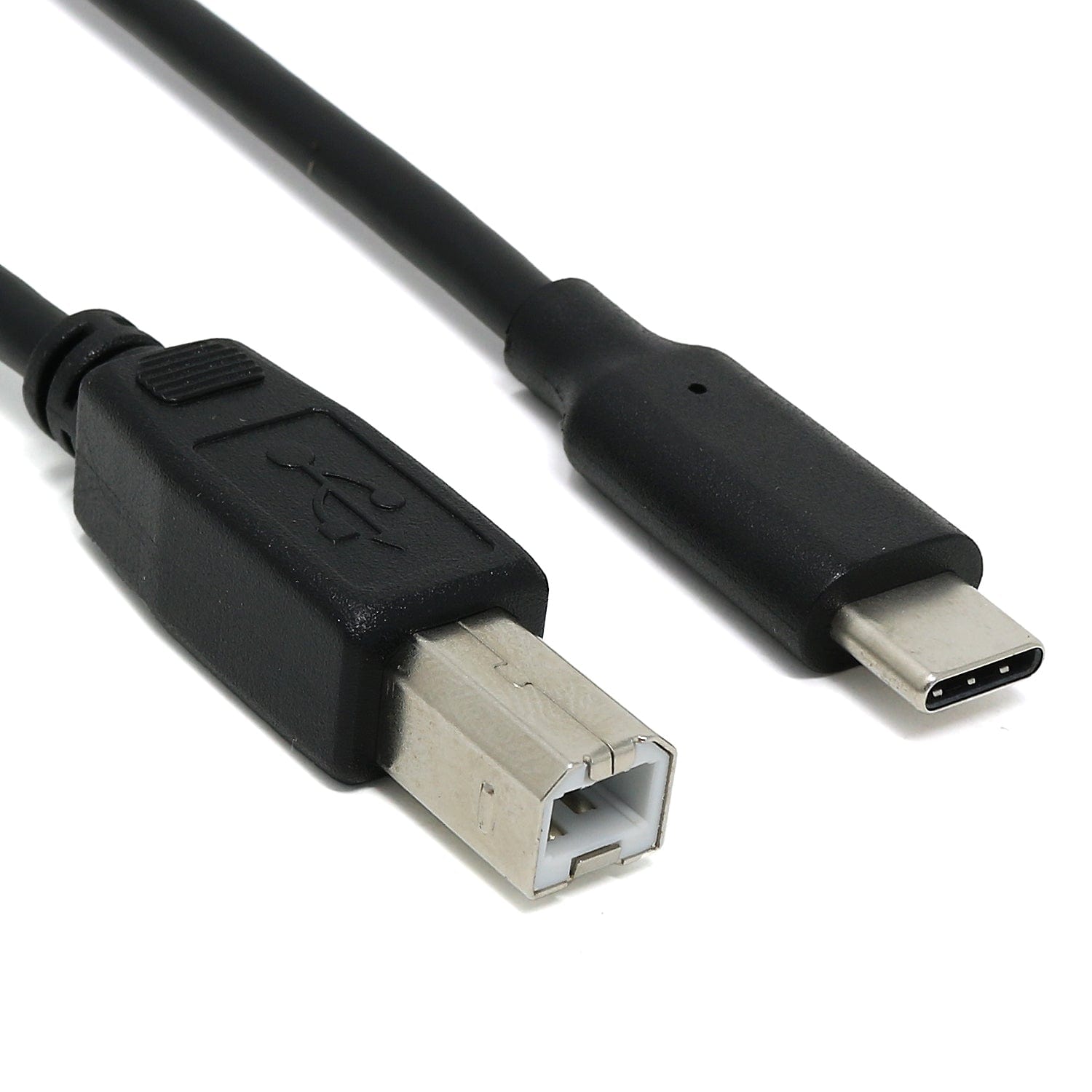 USB-C to USB-B Cable - Black - The Pi Hut