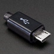 USB DIY Slim Connector Shell - MicroB Plug by Adafruit - The Pi Hut