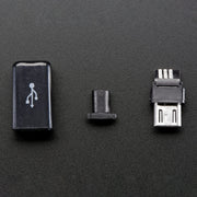 USB DIY Slim Connector Shell - MicroB Plug by Adafruit - The Pi Hut