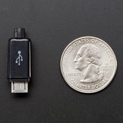 USB DIY Slim Connector Shell - MicroB Plug by Adafruit - The Pi Hut