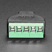USB Micro B Male Plug to 5-pin Terminal Block by Adafruit - The Pi Hut
