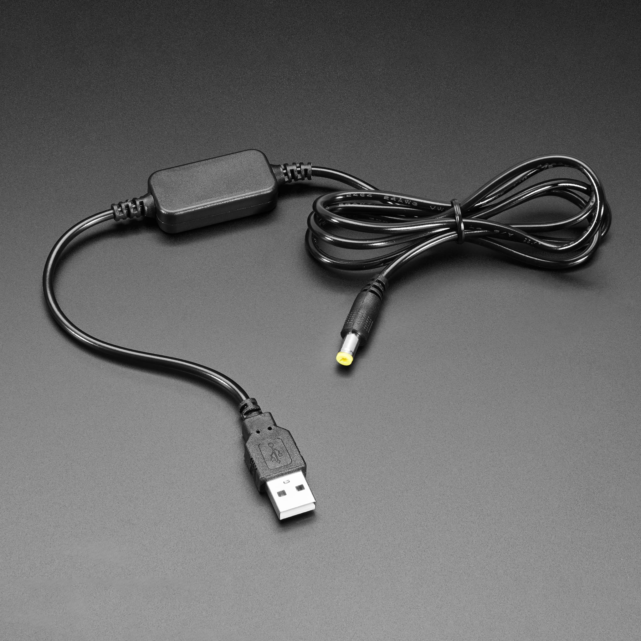 USB to 2.1mm DC Booster Cable - 9V by Adafruit - The Pi Hut