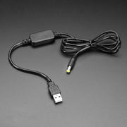USB to 2.1mm DC Booster Cable - 9V by Adafruit - The Pi Hut