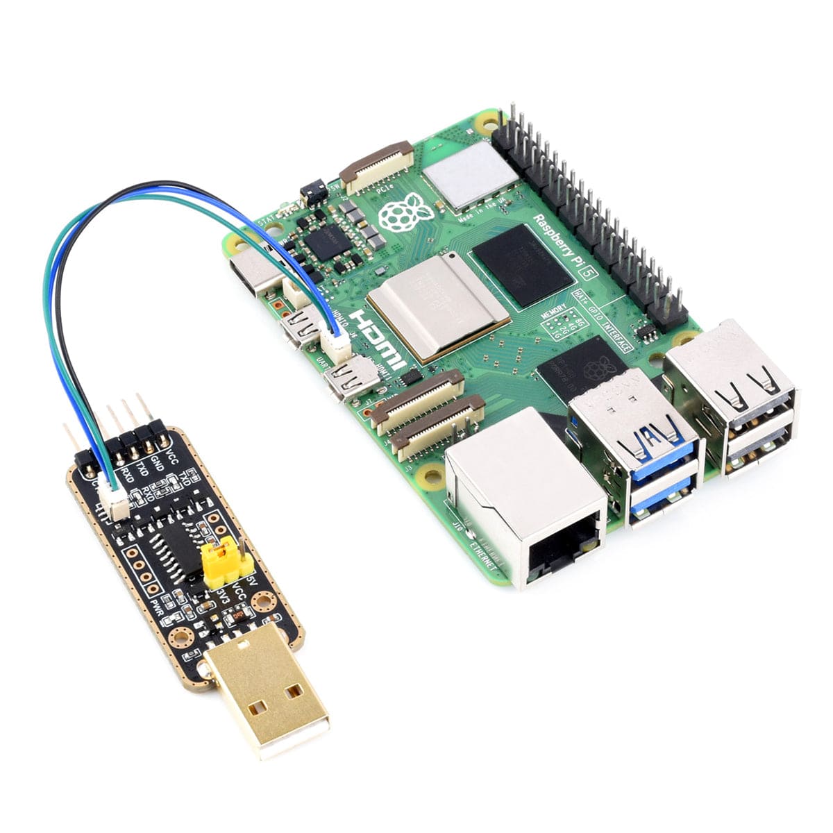 USB to UART Debugger Module for Raspberry Pi 5 - The Pi Hut