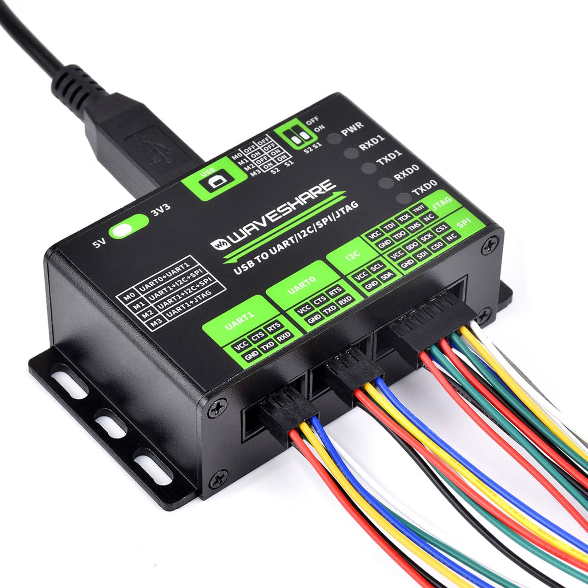 USB To UART/I2C/SPI/JTAG Converter - The Pi Hut