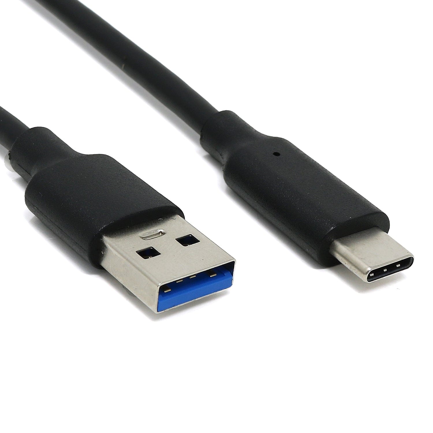 USB-A to USB-C Cable - Black - The Pi Hut