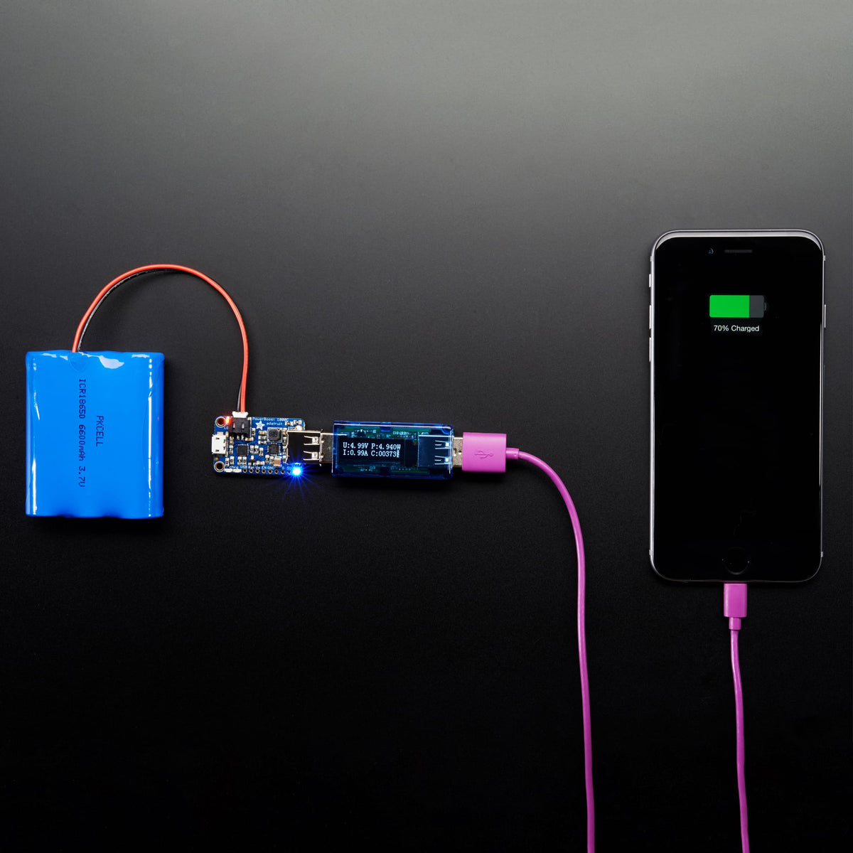 USB Voltage Meter with OLED Display by Adafruit - The Pi Hut