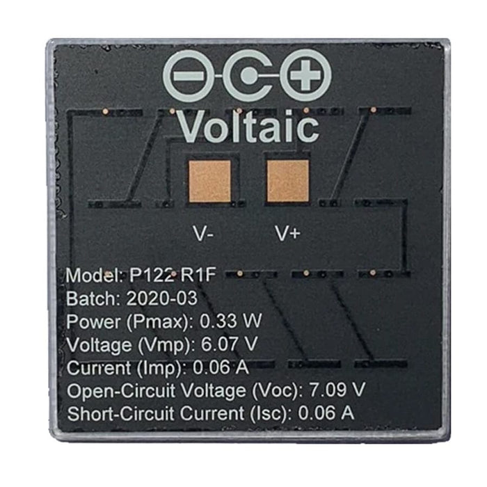 5V 0.3W Mini Solar Panel - ETFE - Voltaic P122 - The Pi Hut