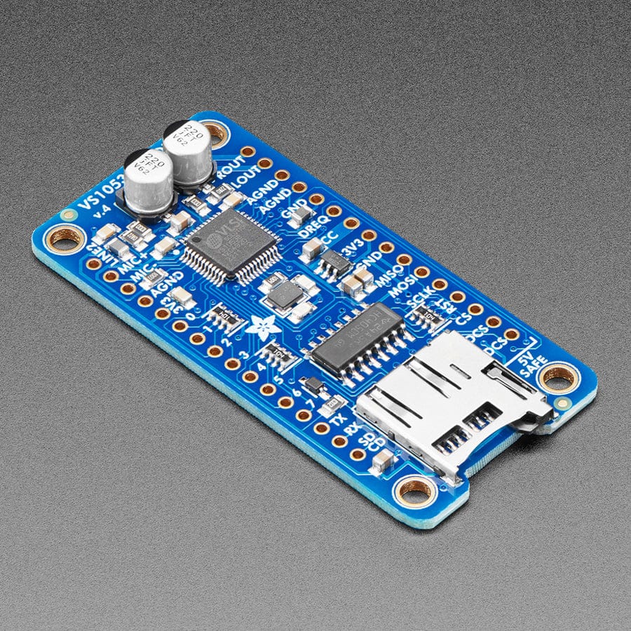 VS1053 Codec + MicroSD Breakout - MP3/WAV/MIDI/OGG Play + Record (v4) - The Pi Hut